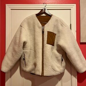 NWOT REVERSIBLE SHERPA QUILTED JACKET